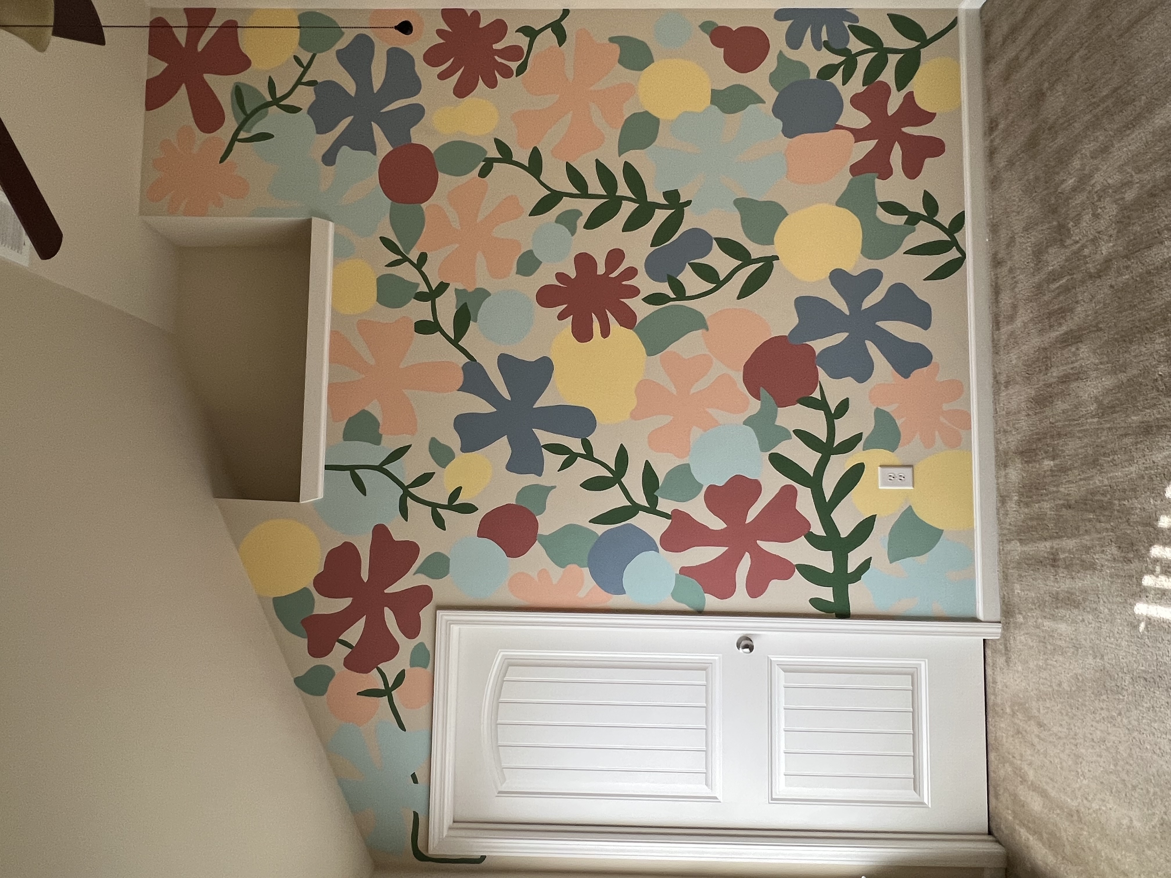 Painted Flower Wall